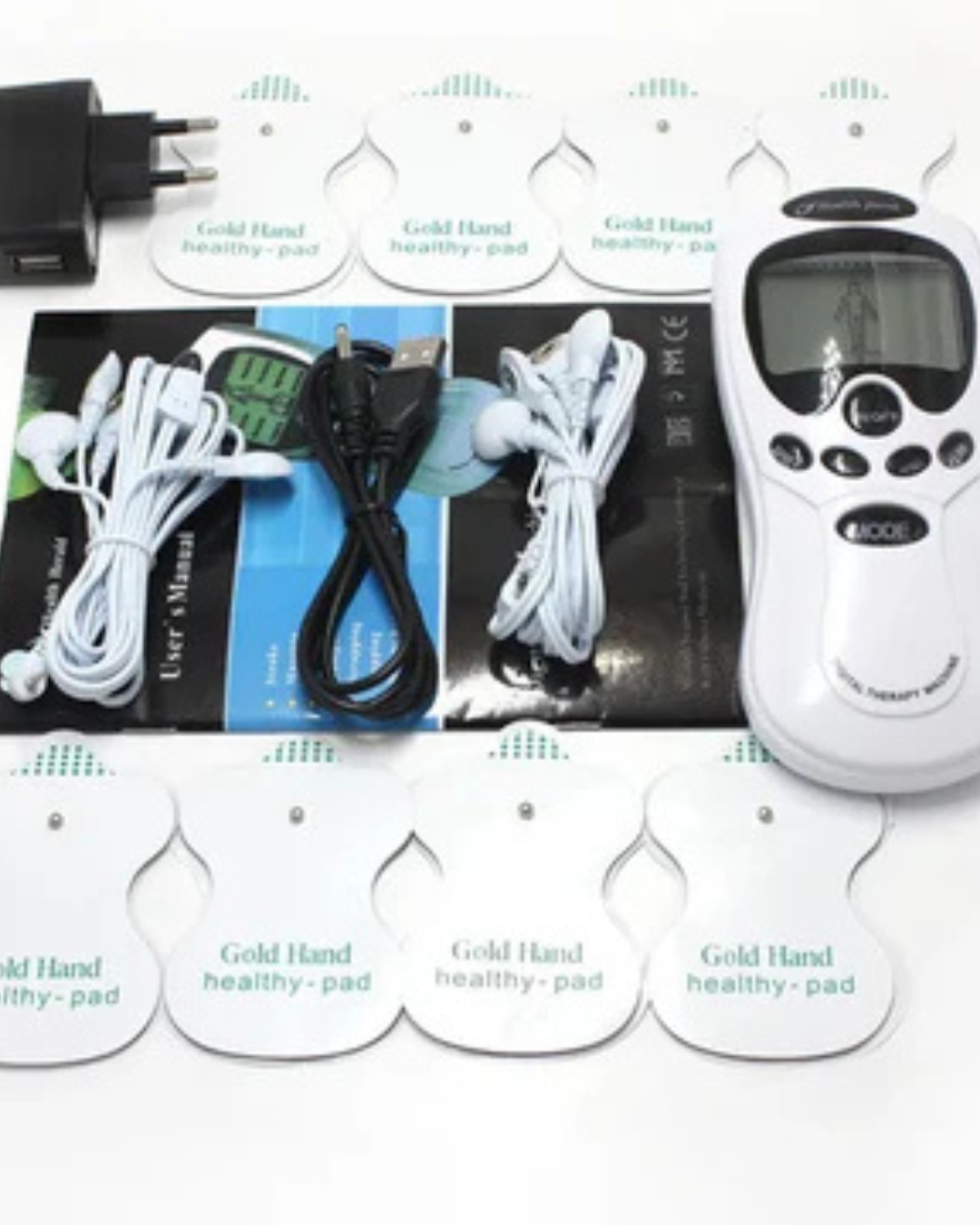 Electroestimulador Muscular TENS Digital con Parches