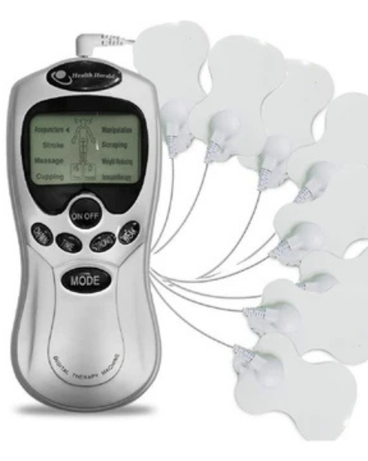 Electroestimulador Muscular TENS Digital con Parches