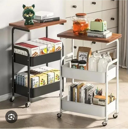CESTO ORGANIZADOR CON MESA MOVIBLE