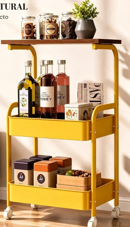 CESTO ORGANIZADOR CON MESA MOVIBLE