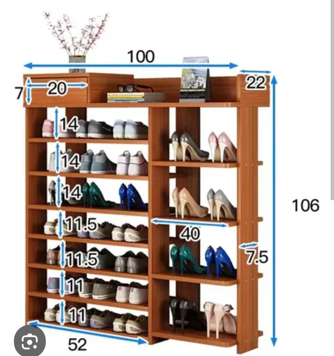 ZAPATERO DE MELAMINE
