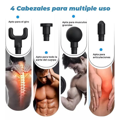 PISTOLA MASAJEADORA RECARGABLE